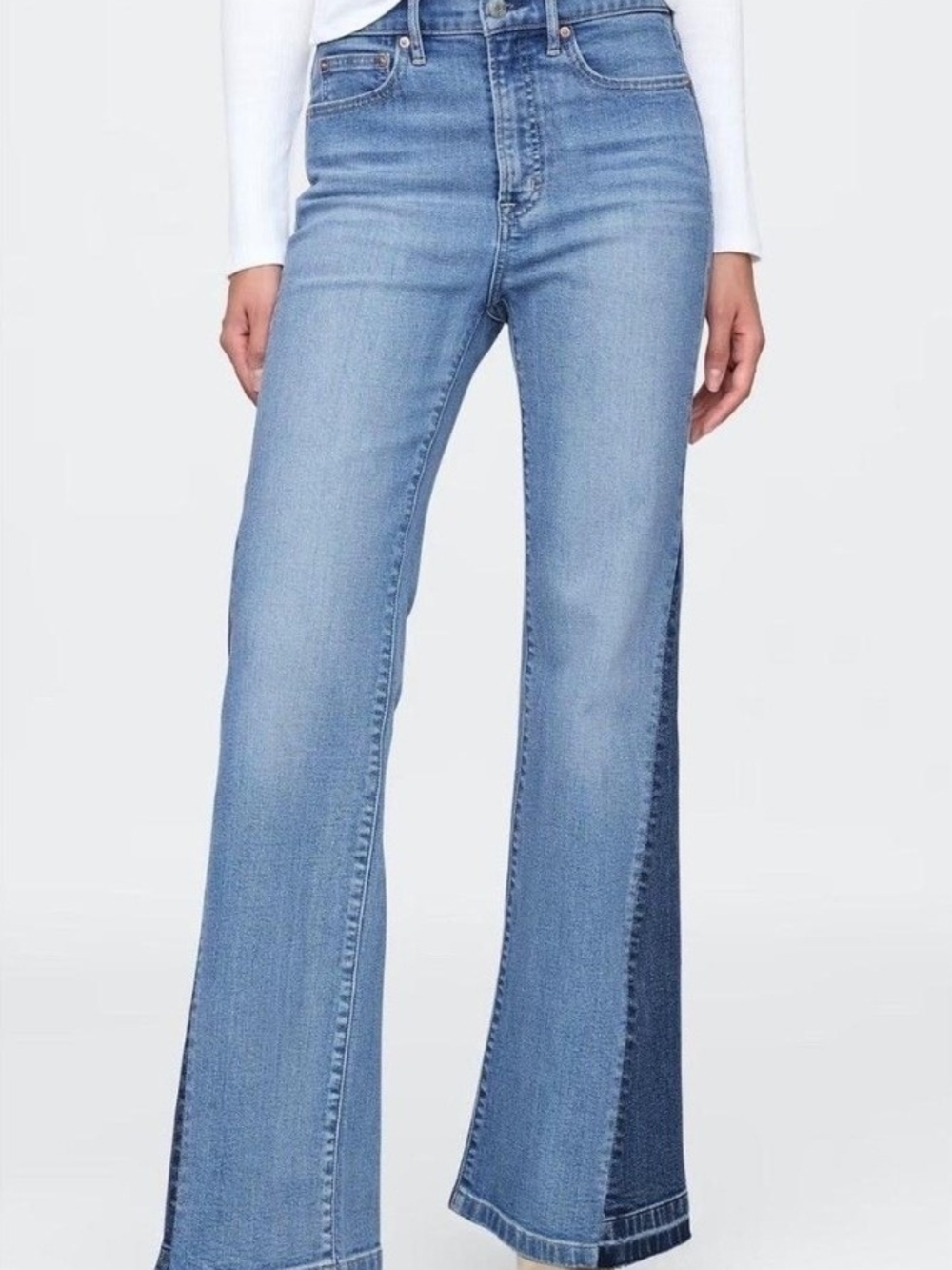 GAP High-Rise Patch 70s Flare Jeans Size 10